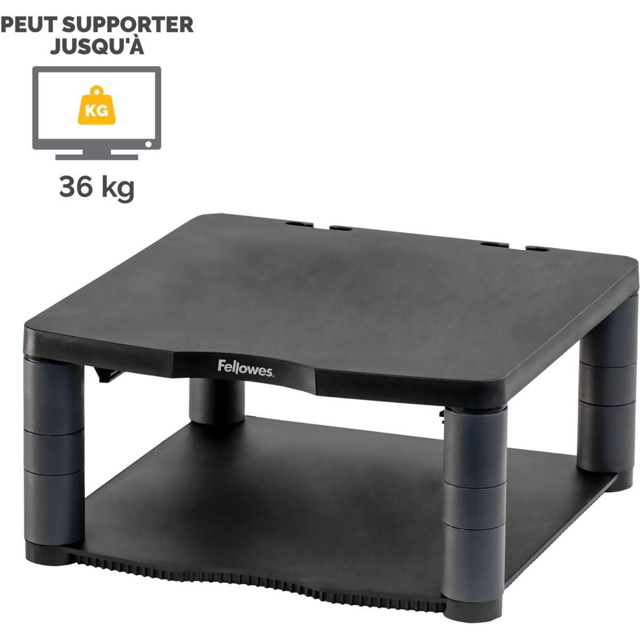 Voir la diapositive 3 : Fellowes Support moniteur réglable en hauteur premium