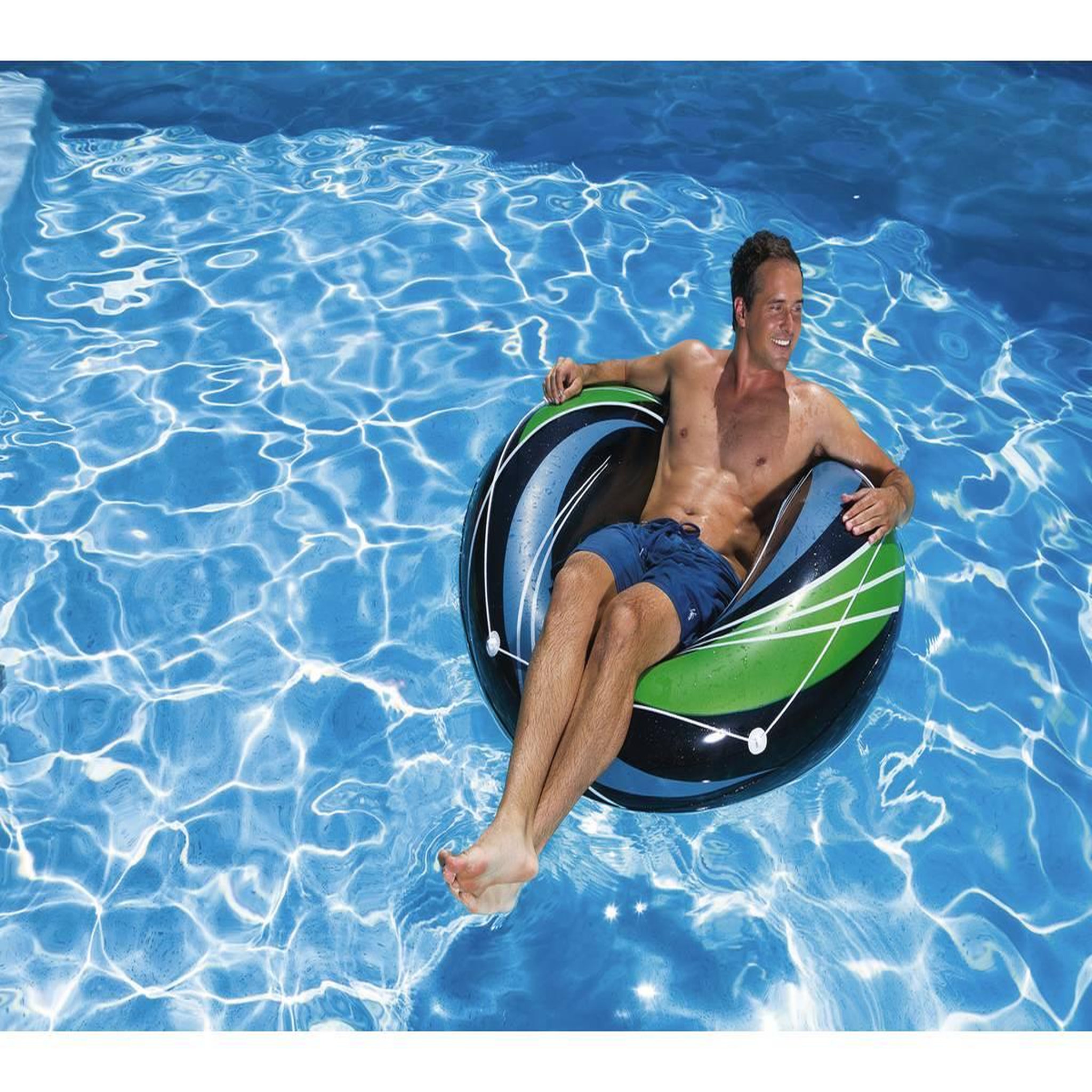 Voir la diapositive 2 : Habitat et Jardin Bouée gonflable  River Tube  - 107 x 30 cm
