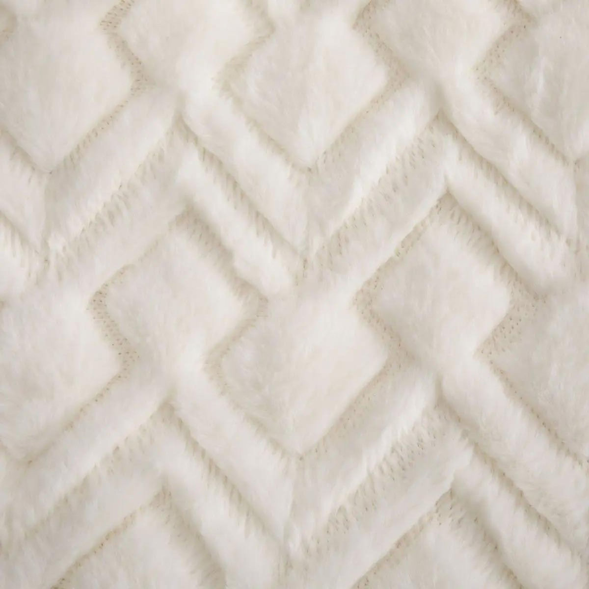 ATMOSPHERA Plaid Imitation Fourrure  Mara  120x160cm Blanc