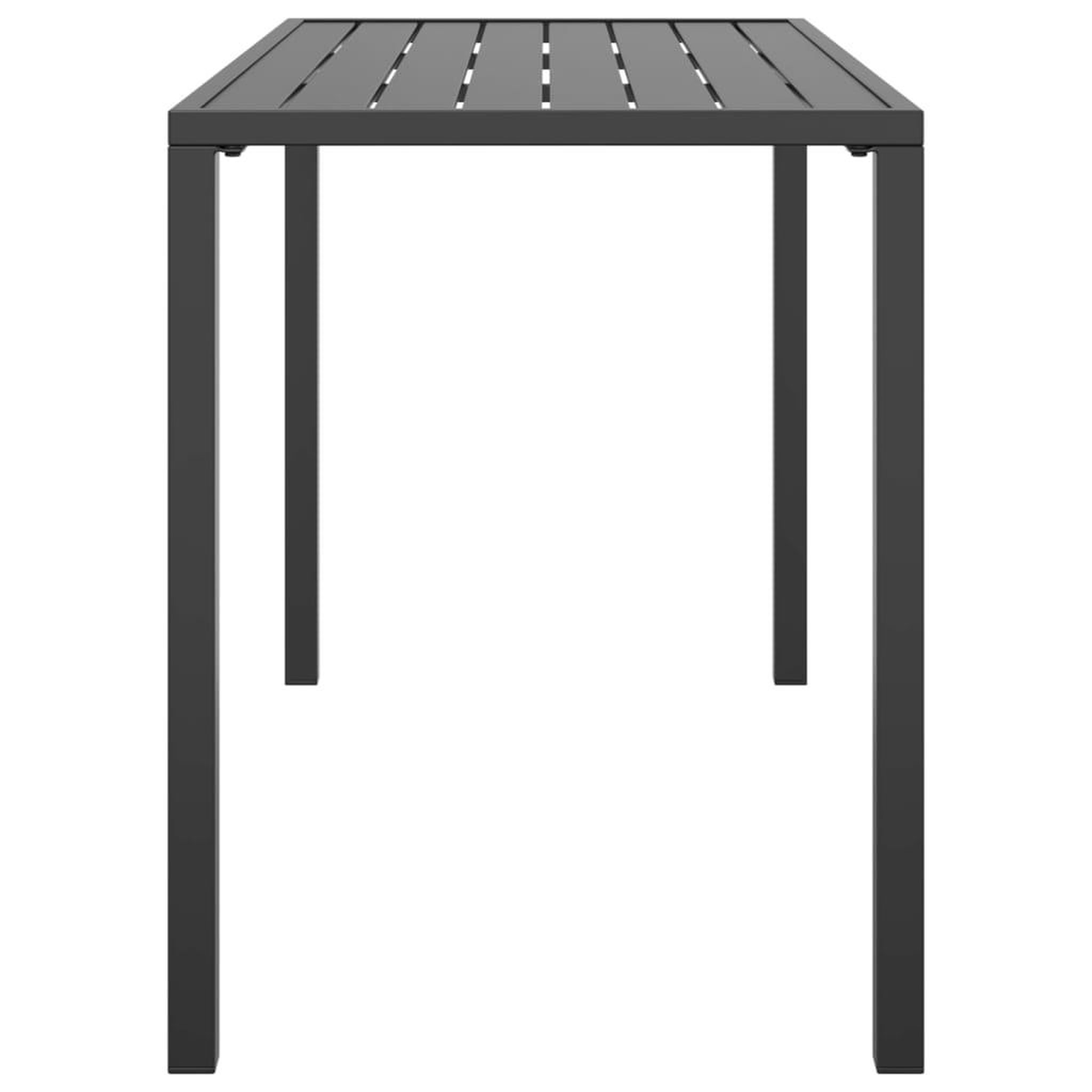 Voir la diapositive 4 : VIDAXL Table a manger de jardin anthracite 110x54x70 cm acier