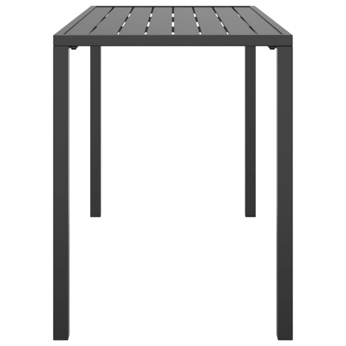 VIDAXL Table a manger de jardin anthracite 110x54x70 cm acier