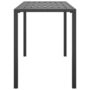 Voir la diapositive 4 : VIDAXL Table a manger de jardin anthracite 110x54x70 cm acier