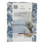 Voir la diapositive 5 : COTON PUR Parure de draps 4 pièces pour lit 140 x 190 cm Bérengère bleu