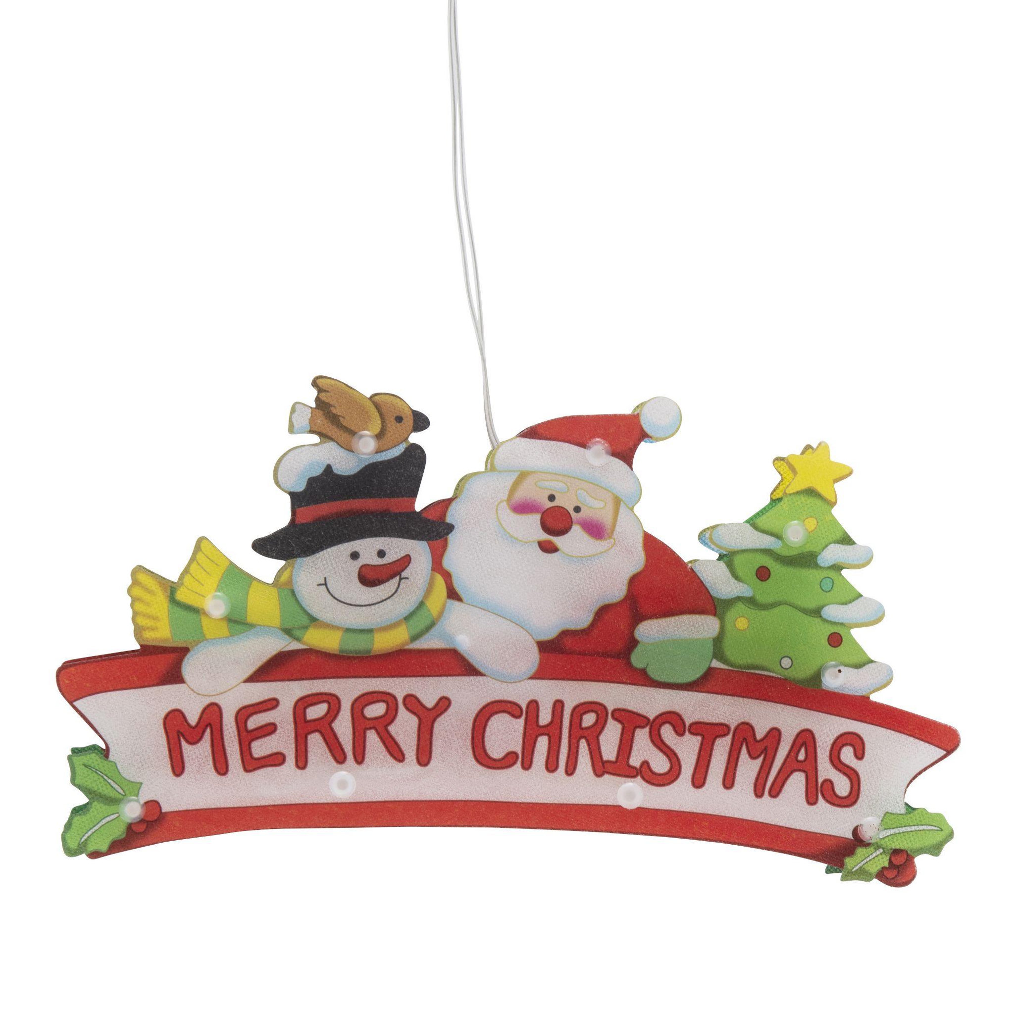 WERKAPRO Joyeux noël lumineux 9led  25 x 13,7 x 2,6cm