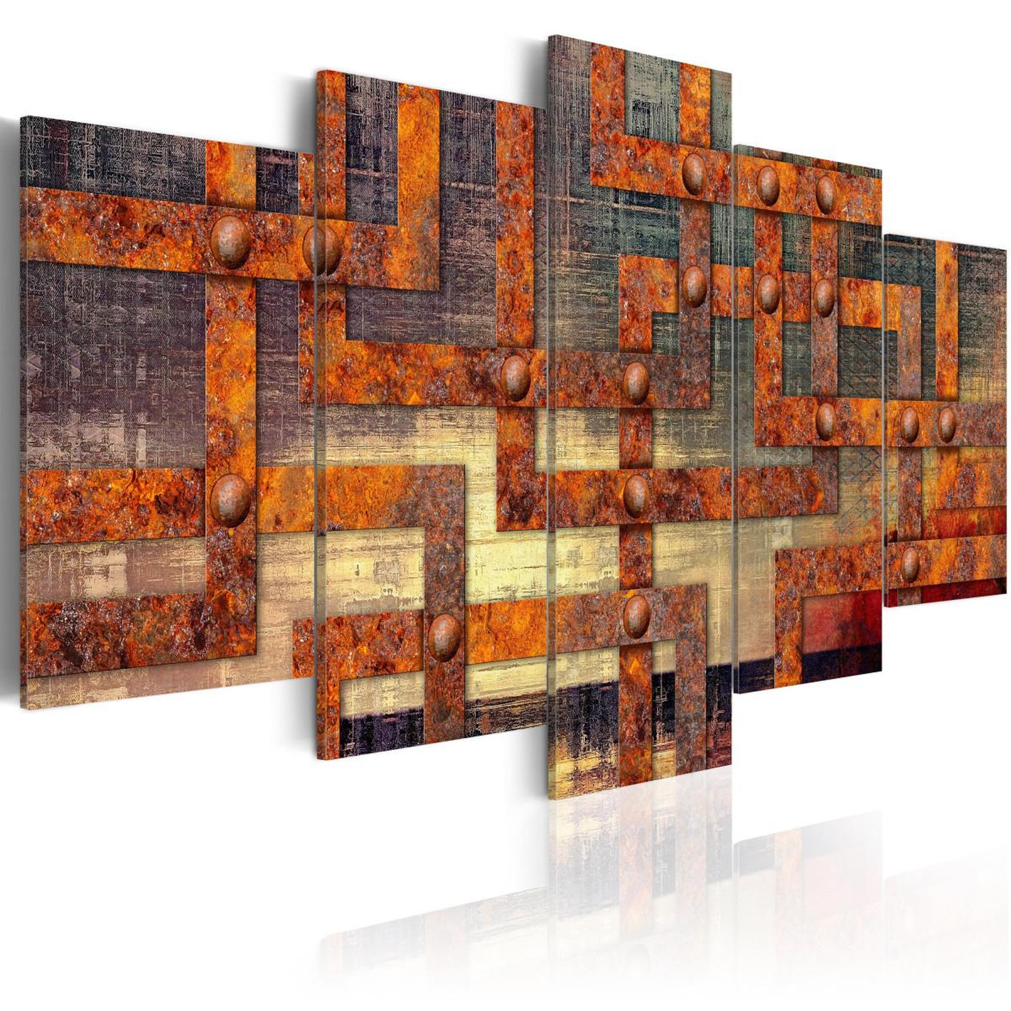 Paris Prix Tableau imprimé  metal maze. Coloris disponibles : Multicolore