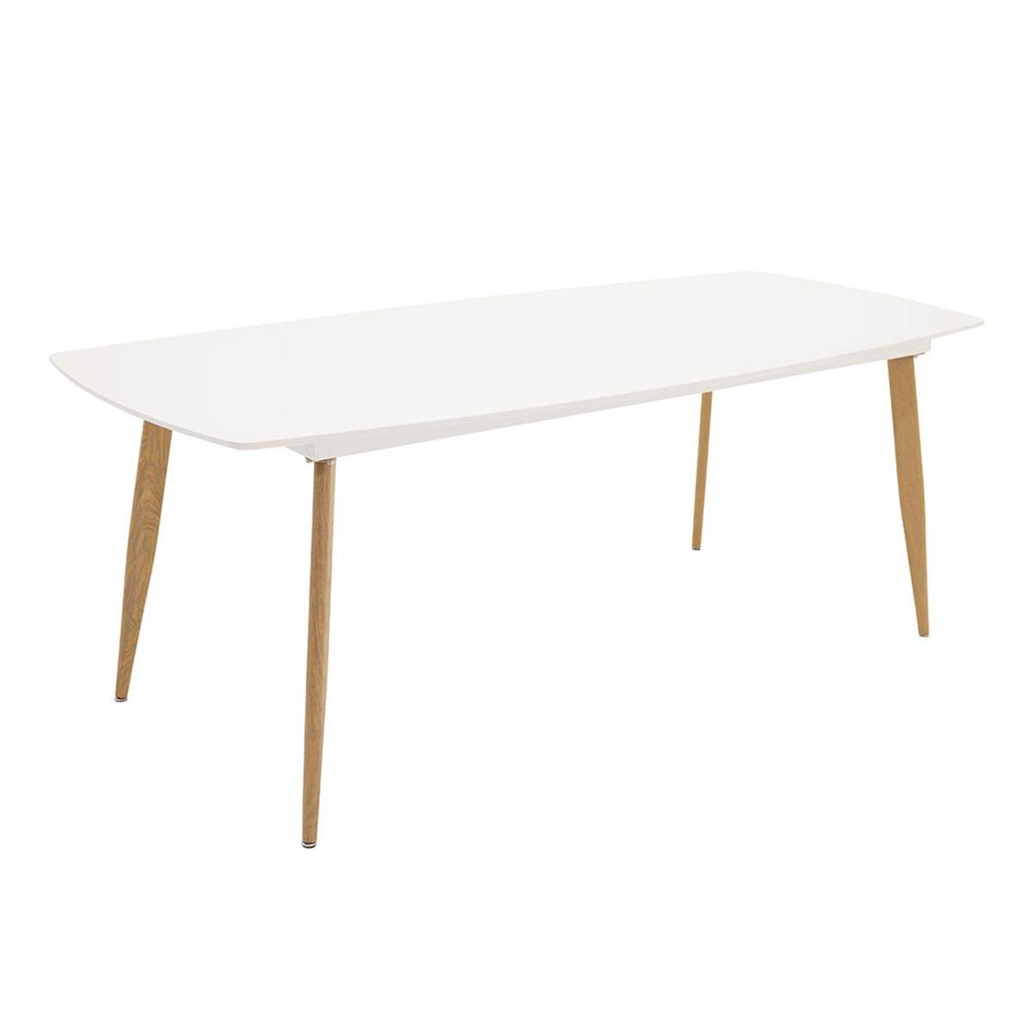 Paris Prix Table à Manger  Polar  240cm Blanc & Naturel