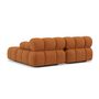 Voir la diapositive 5 : LISA DESIGN Ruby - canapé droit 4 places avec double méridienne - assise profonde - en velours texturé
