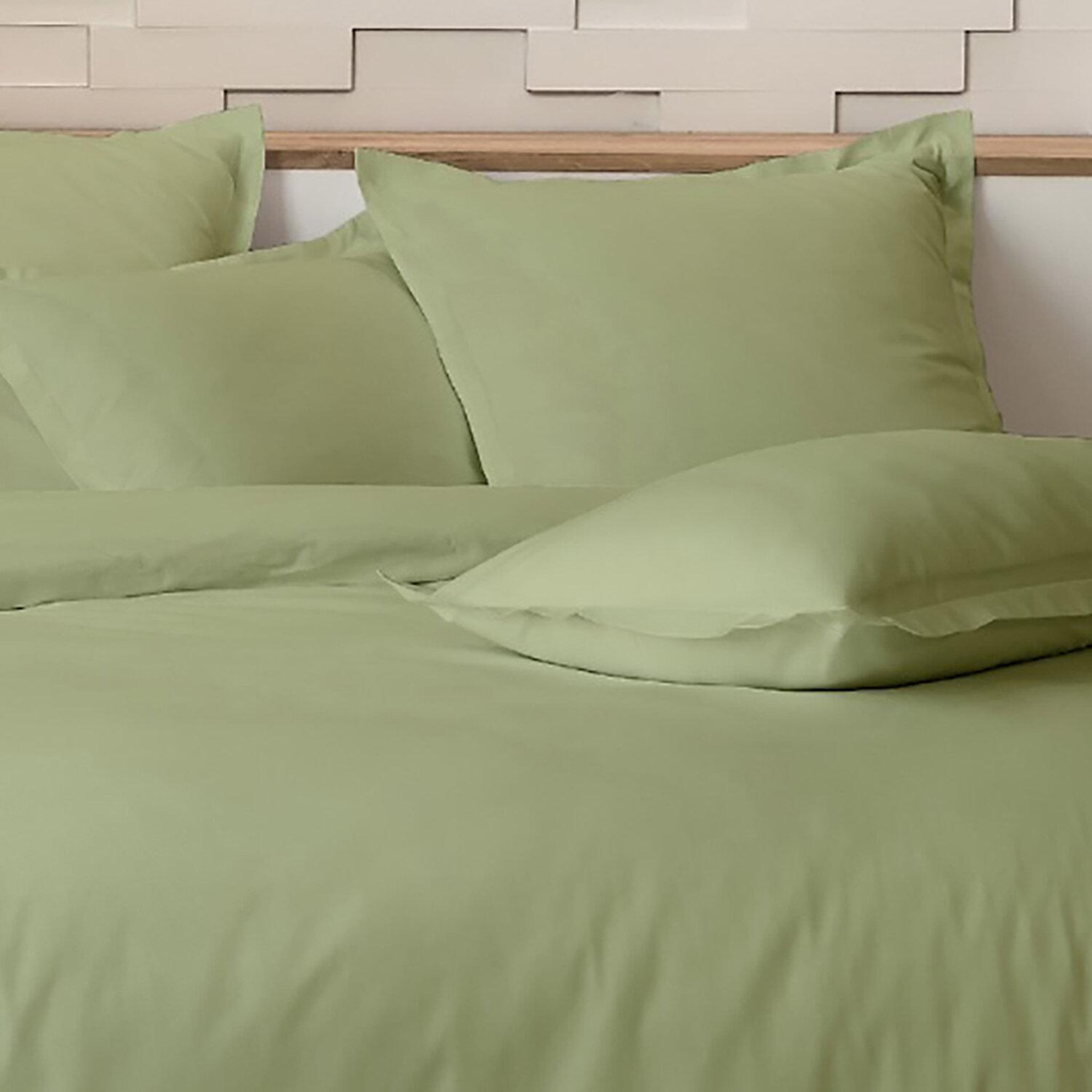 Voir la diapositive 4 : Home collection Parure de couette 100%percale de coton 80 fils/cm2-uni lin