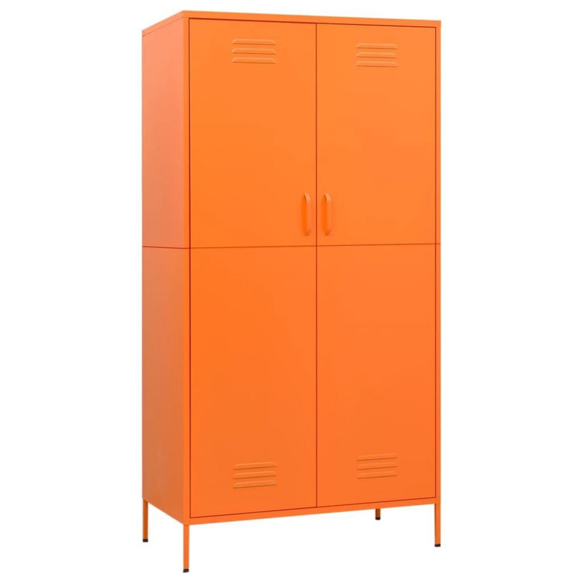 VIDAXL Garde-robe Orange 90x50x180 cm Acier