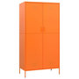Voir la diapositive 2 : VIDAXL Garde-robe Orange 90x50x180 cm Acier