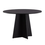 Paris Prix Table à Manger Ronde  Bootcut  110cm Noir