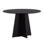Voir la diapositive 1 : Paris Prix Table à Manger Ronde  Bootcut  110cm Noir