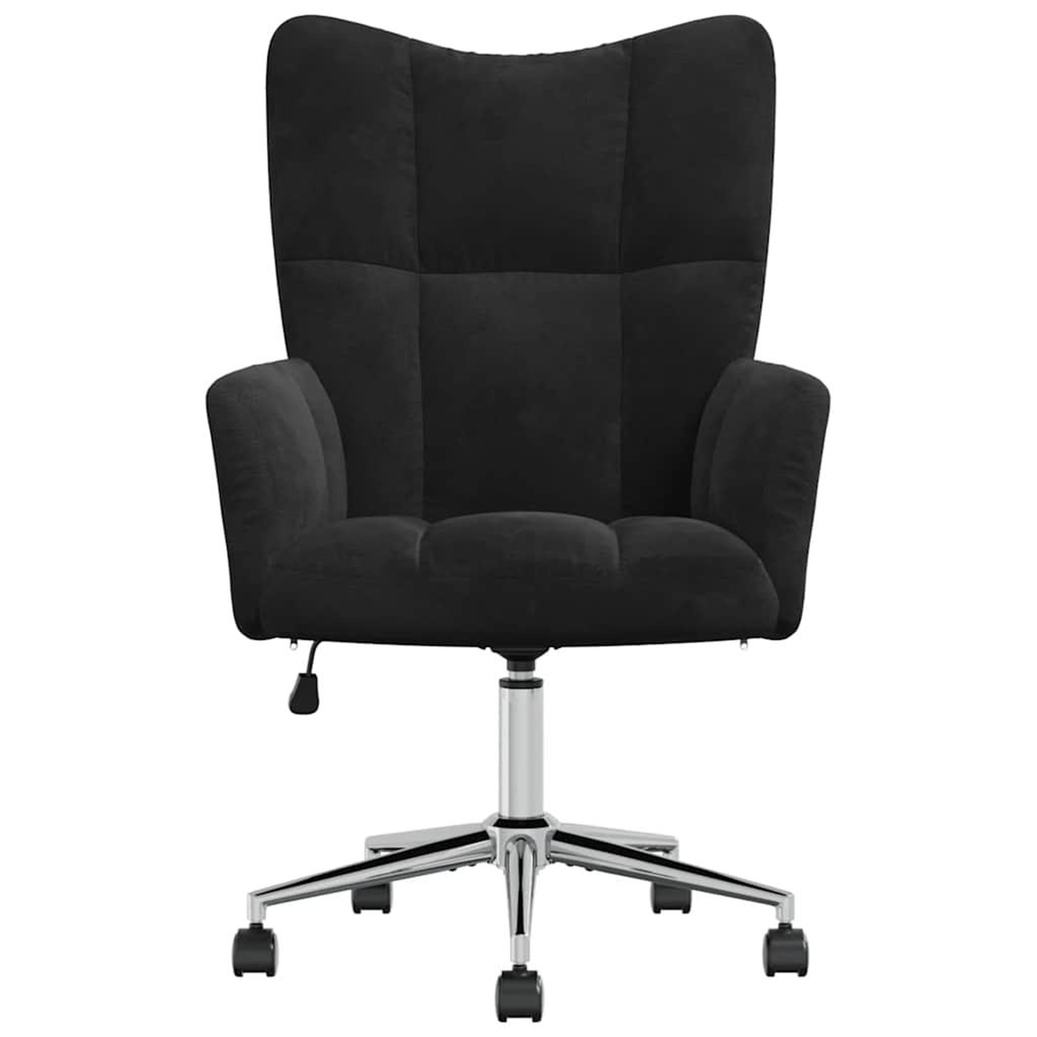 Voir la diapositive 3 : VIDAXL Chaise de relaxation Noir Velours