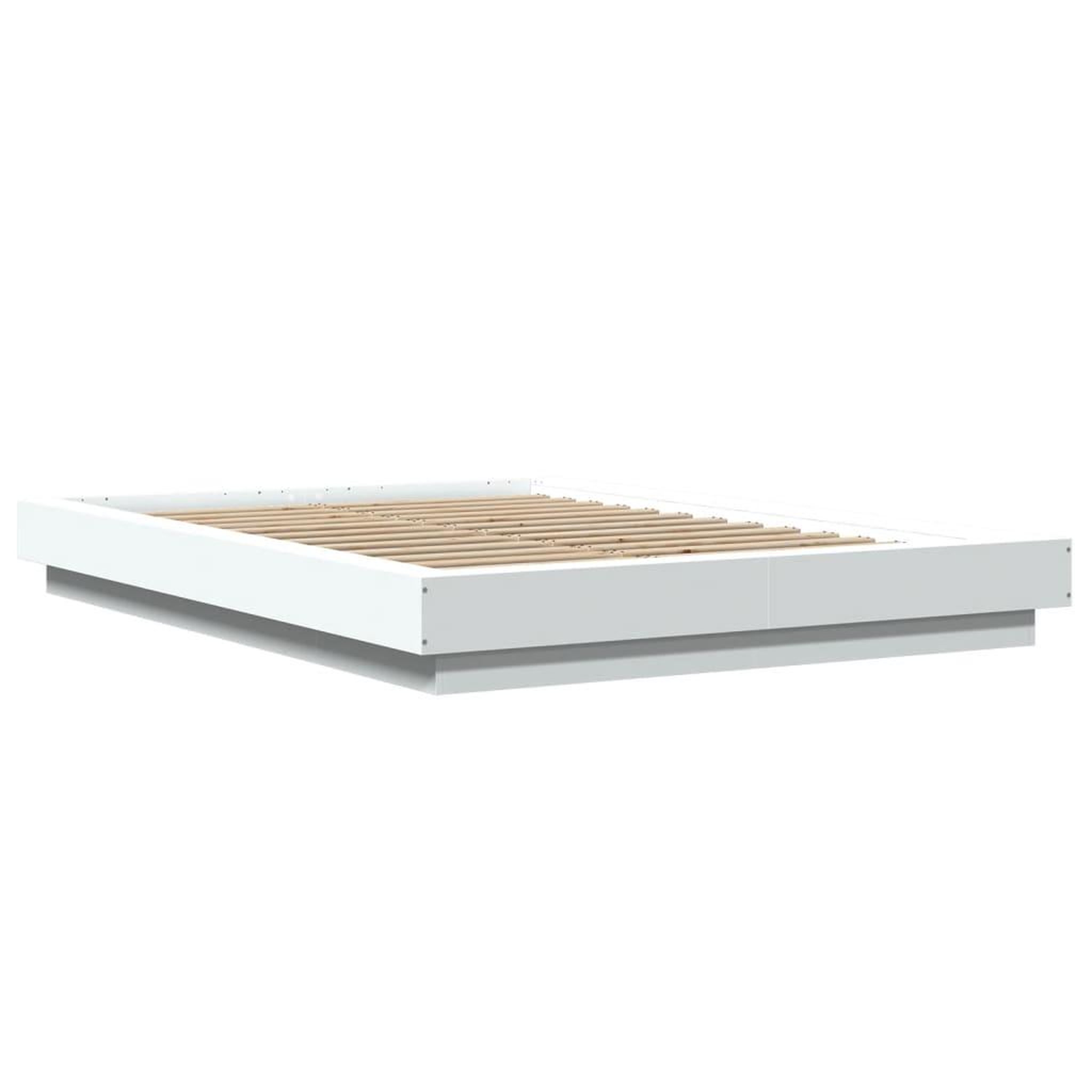 Voir la diapositive 3 : VIDAXL Cadre de lit sans matelas blanc 140x190 cm