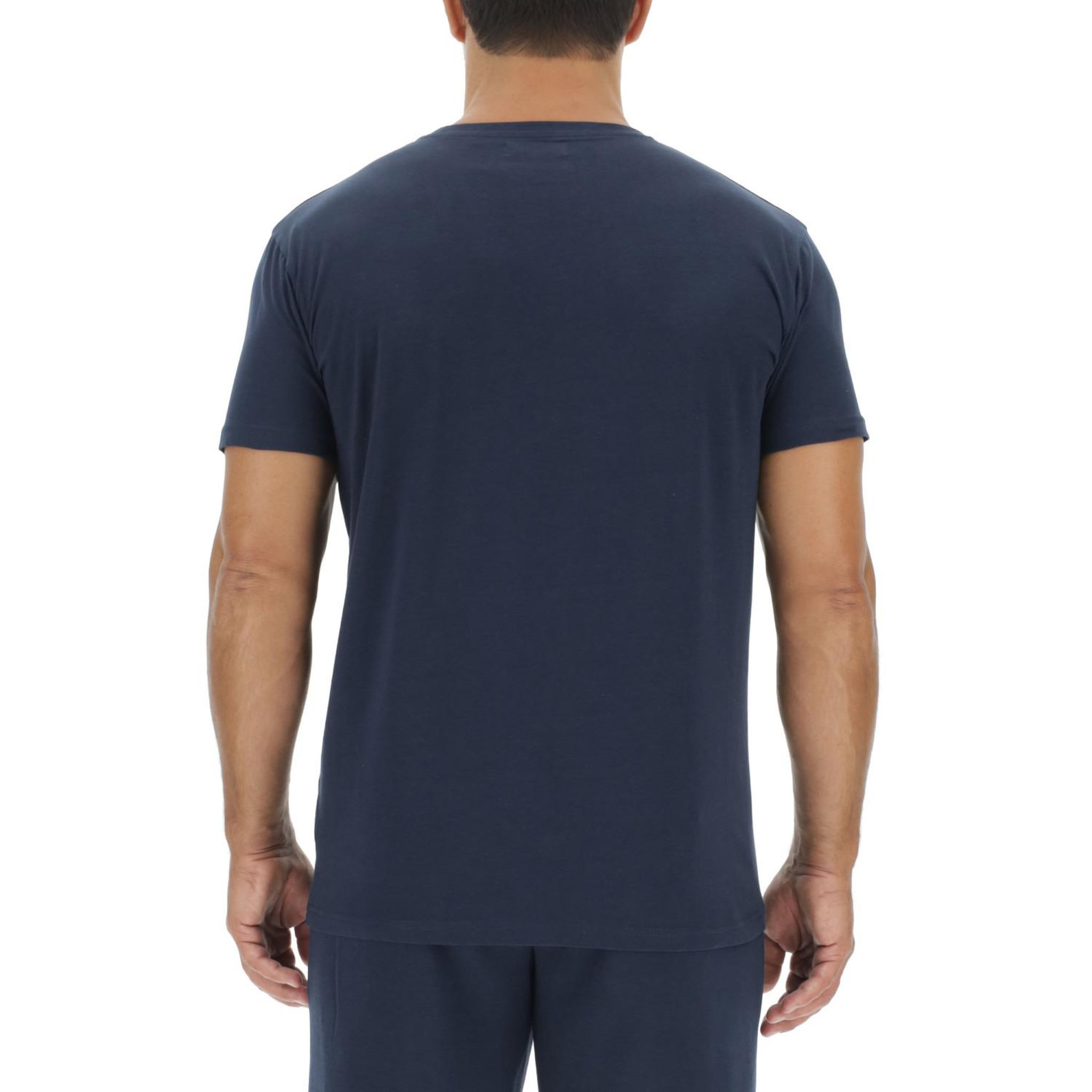 Voir la diapositive 5 : PIERRE CARDIN Lot de 3 t-shirts homme en coton uni col rond imprimé poitrine