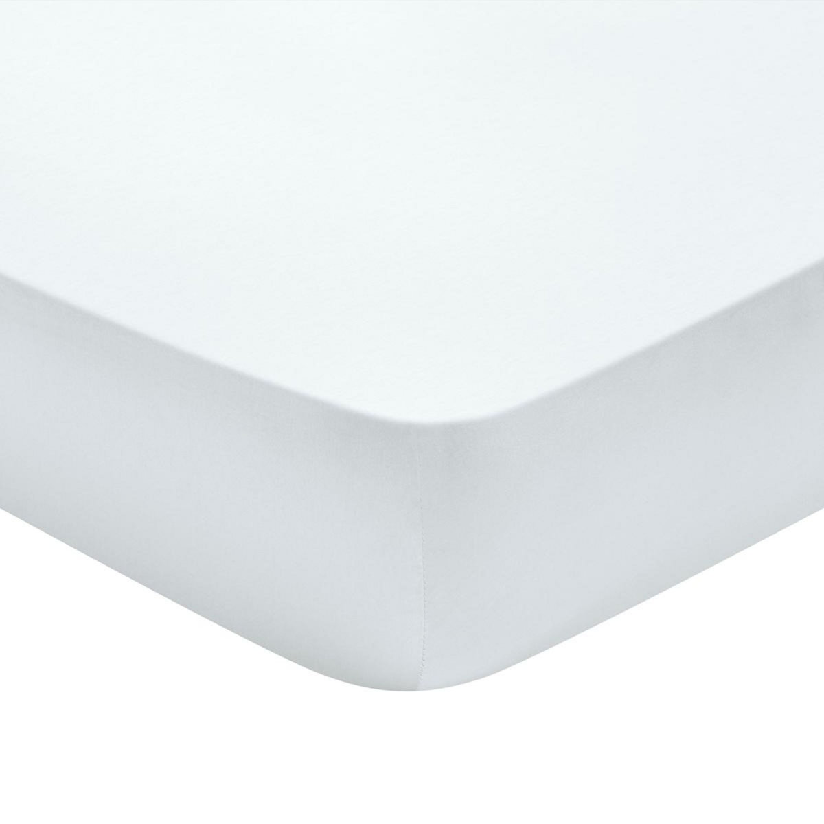 DODO Drap housse Partition Satin de coton Coloris Blanc