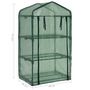 Voir la diapositive 6 : VIDAXL Mini-serre a 3 niveaux 69x49x125 cm