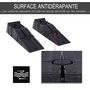 Voir la diapositive 6 : HOMCOM Rampes de levage pour voiture véhicule utilitaire caravane camping-car dim. 91L x 30l x 21H cm HDPE noir