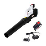 Ikra Souffleur de feuilles sans fil 20V 2Ah – Souffleur Jardin 150 km/h + Batterie + Chargeur Terrasse Allée Nettoyage Extérieur IKRA