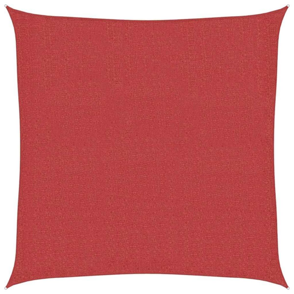 VIDAXL Voile d'ombrage 160 g/m^2 Rouge 7x7 m PEHD
