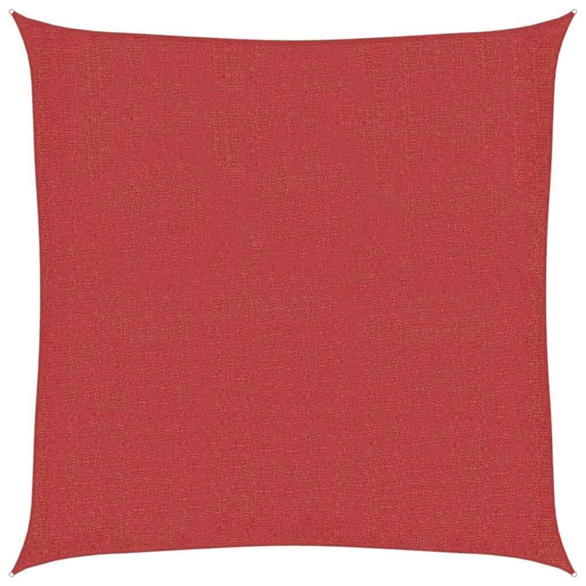 VIDAXL Voile d'ombrage 160 g/m^2 Rouge 7x7 m PEHD