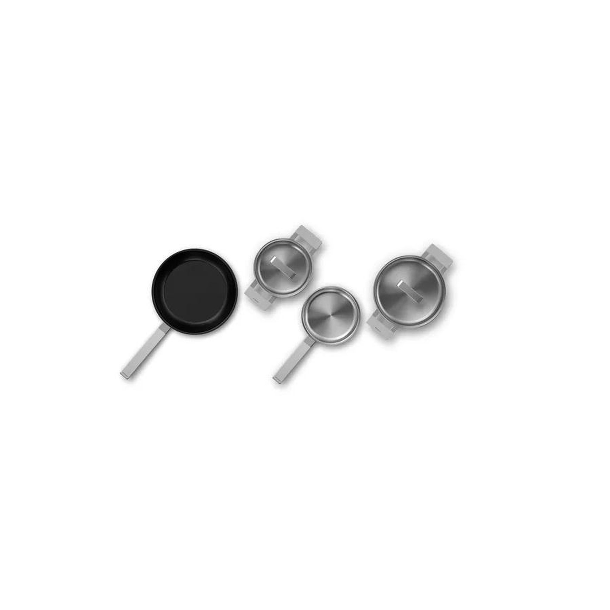 Voir la diapositive 2 : BOSCH Batterie de cuisine 4 pieces acier inoxydable - hez9se040