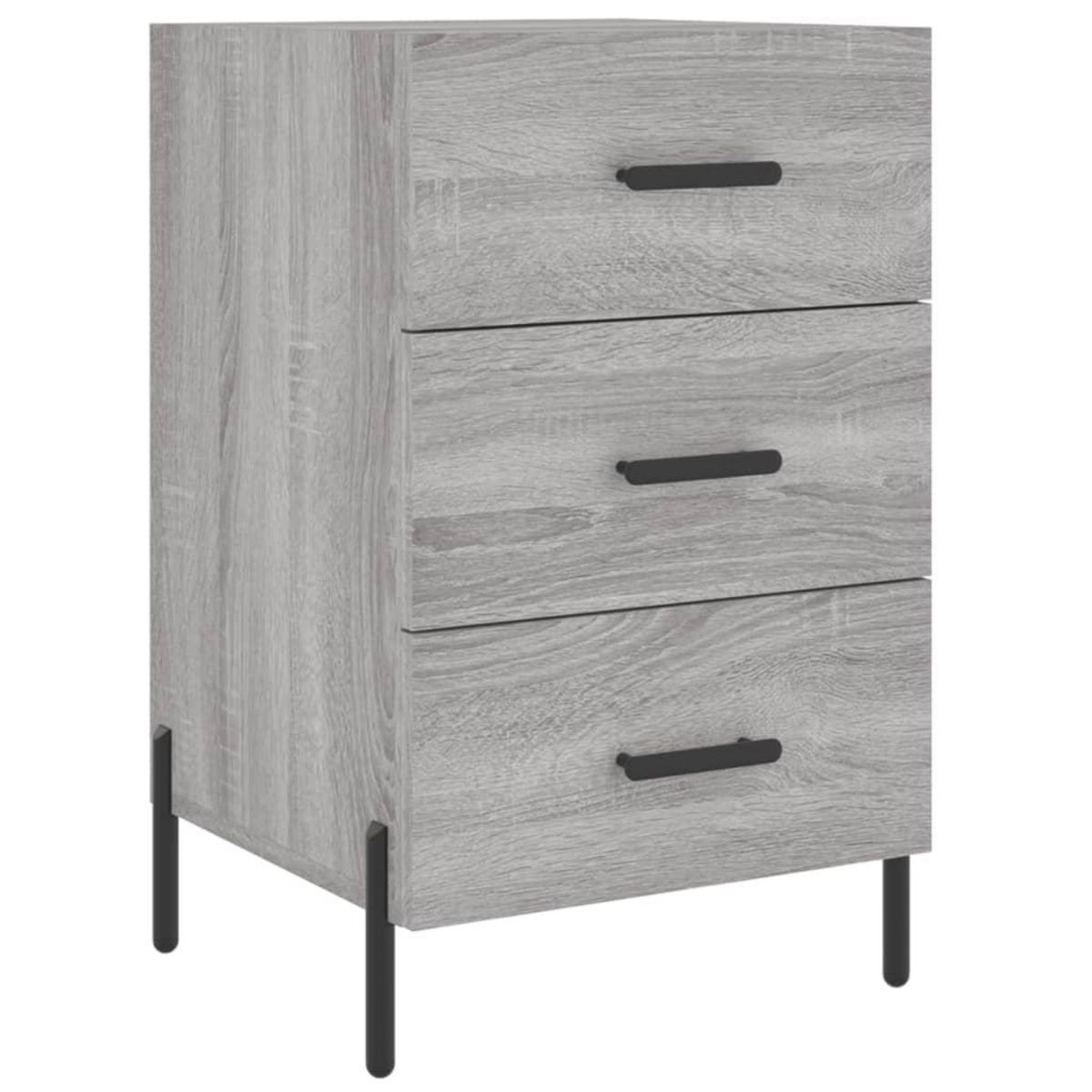 VIDAXL Table de chevet sonoma gris 40x40x66 cm bois d'ingenierie