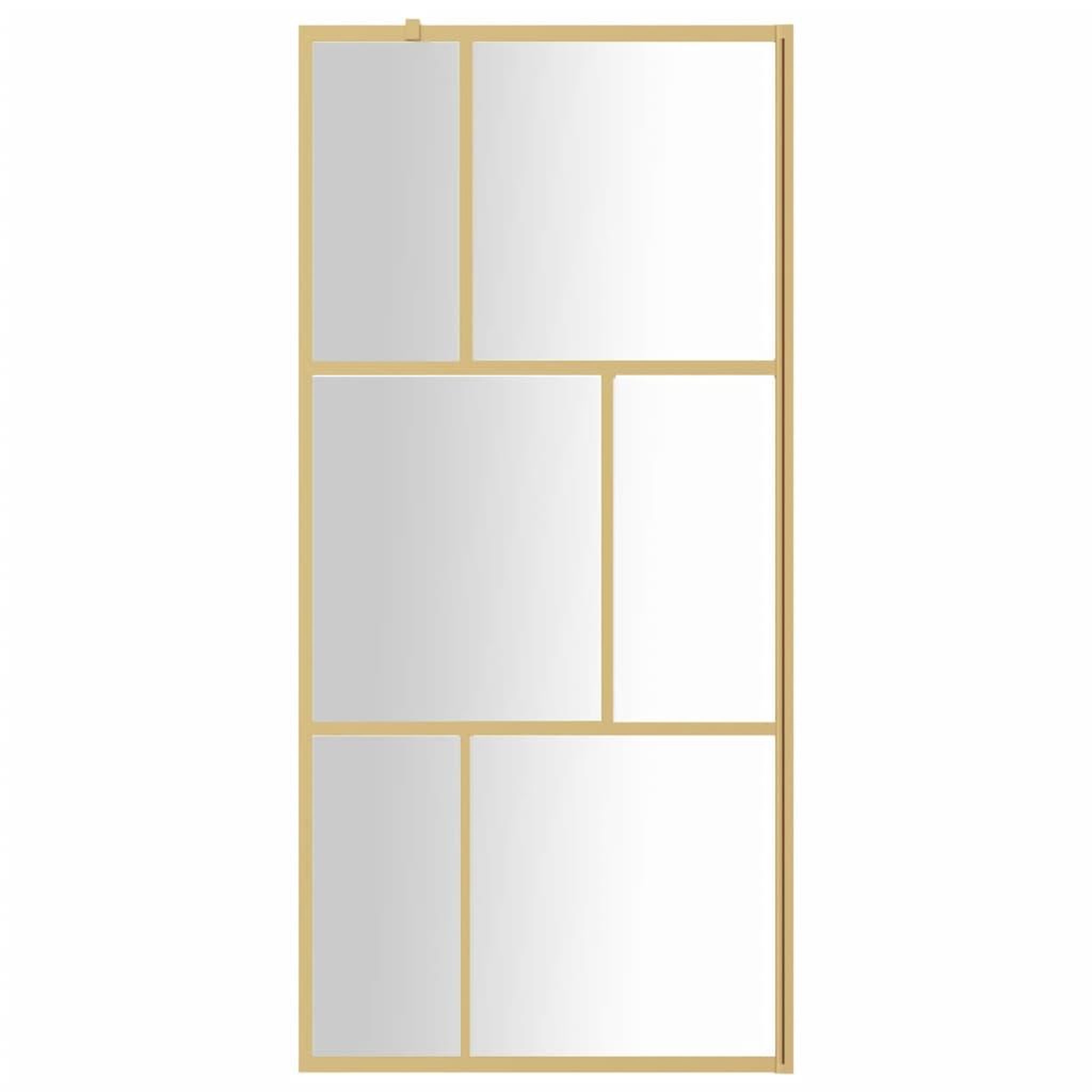 Voir la diapositive 3 : VIDAXL Paroi de douche avec verre ESG transparent dore 80x195 cm