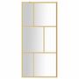 Voir la diapositive 3 : VIDAXL Paroi de douche avec verre ESG transparent dore 80x195 cm