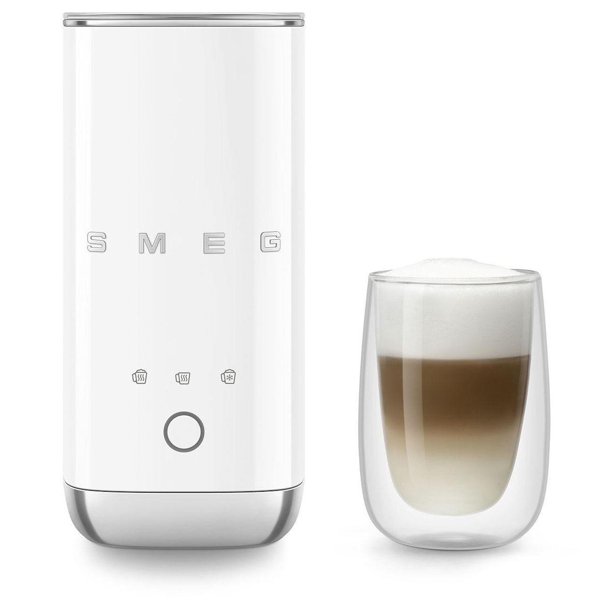 SMEG Emulsionneur de lait 500w 0.12 / 0.18l blanc - MFF02WHEU