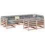 Voir la diapositive 1 : VIDAXL Salon de jardin 9 pcs bois massif sapin de douglas