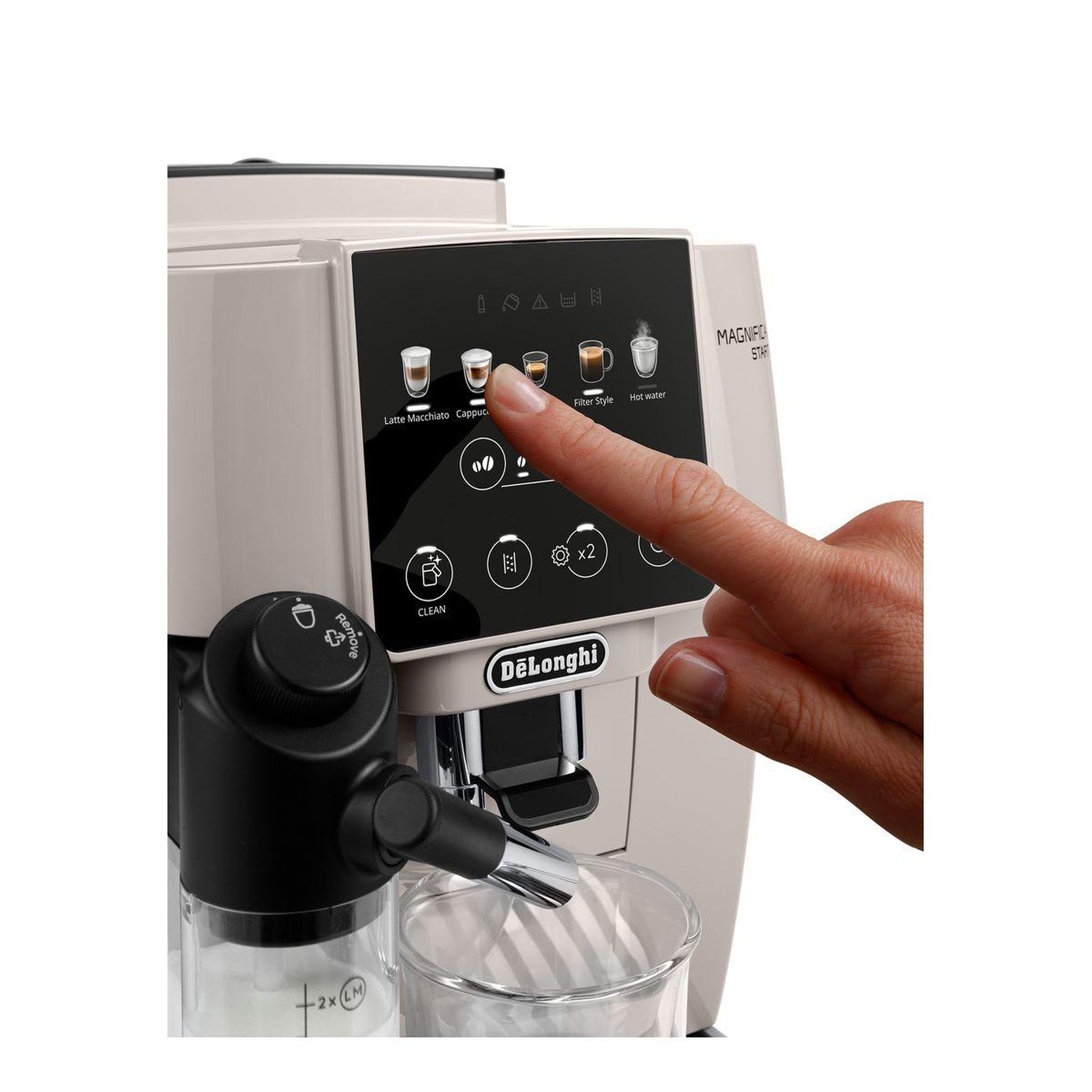 Voir la diapositive 3 : DELONGHI Expresso broyeur magnifica start color feb2291.bg latte beige color latte