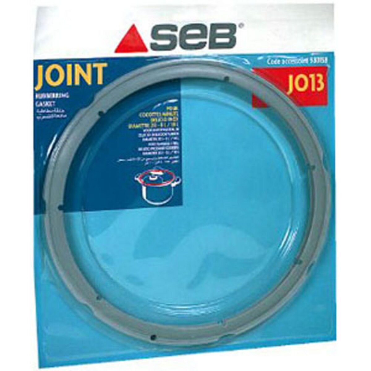 Joint pour autocuiseur inox clipso 8l-10l diamètre 253mm - 792237