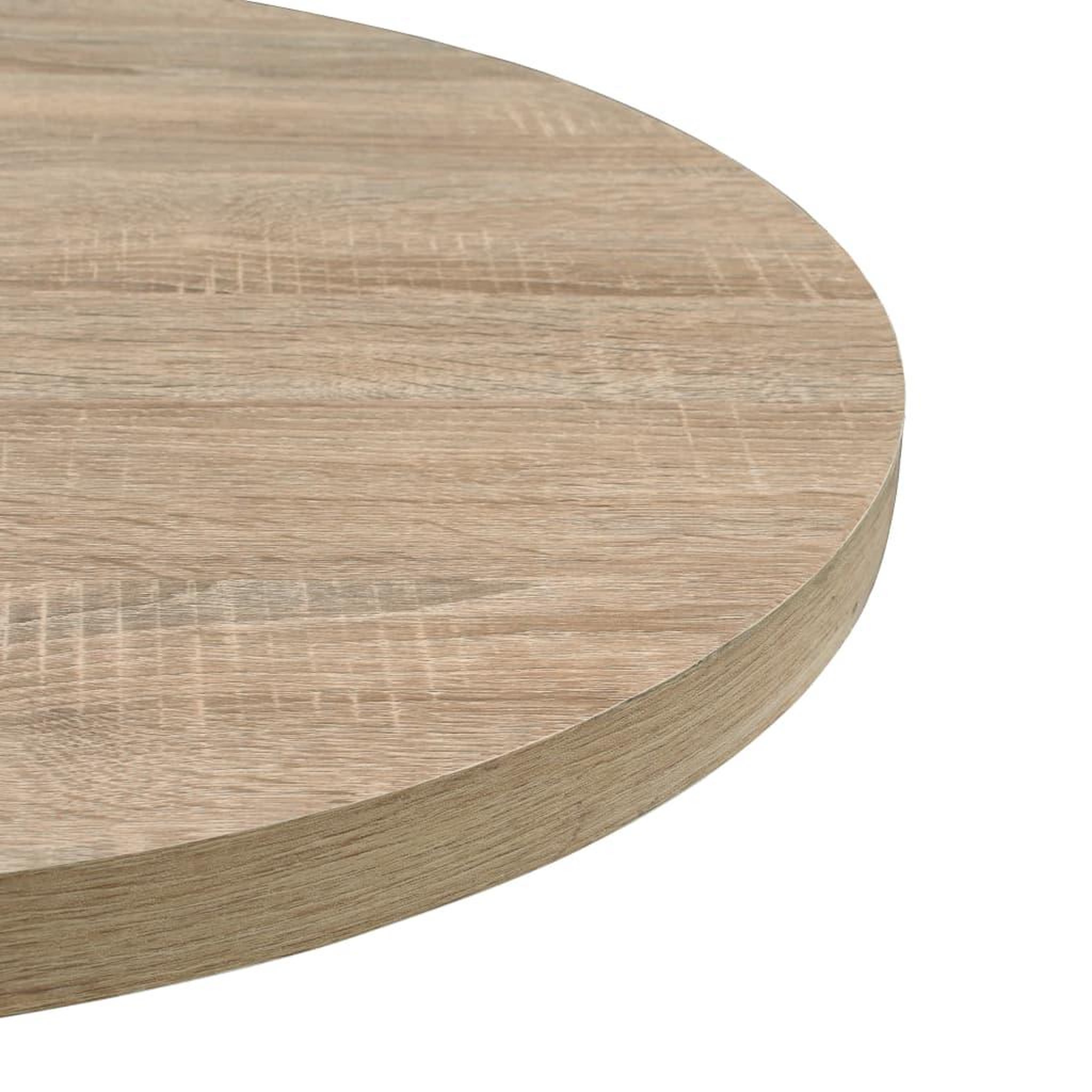 Voir la diapositive 5 : VIDAXL Table de bistro MDF et acier Rond 60 x 75 cm Couleur de chene