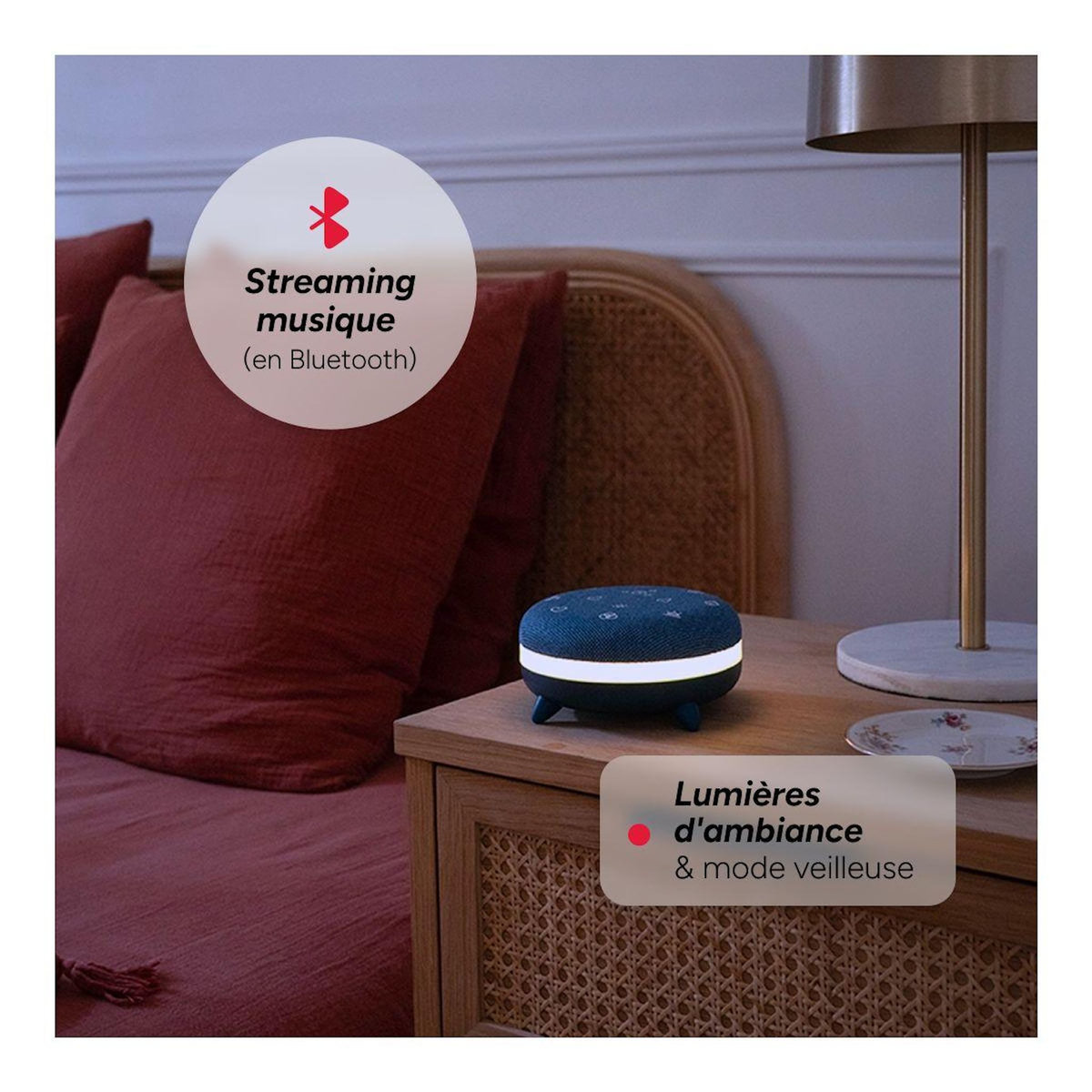 Terraillon Générateur de bruits blancs Zen Box Meditation