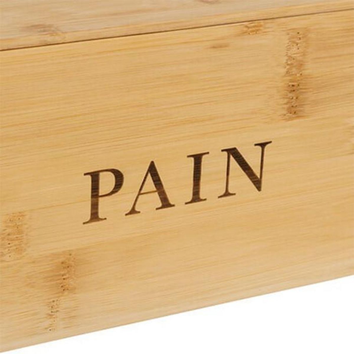 FIVE Boîte à Pain en Bambou  Inscription  33cm Naturel