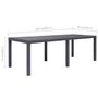 Voir la diapositive 5 : VIDAXL Table de jardin Marron 220x90x72 cm Plastique Aspect de rotin