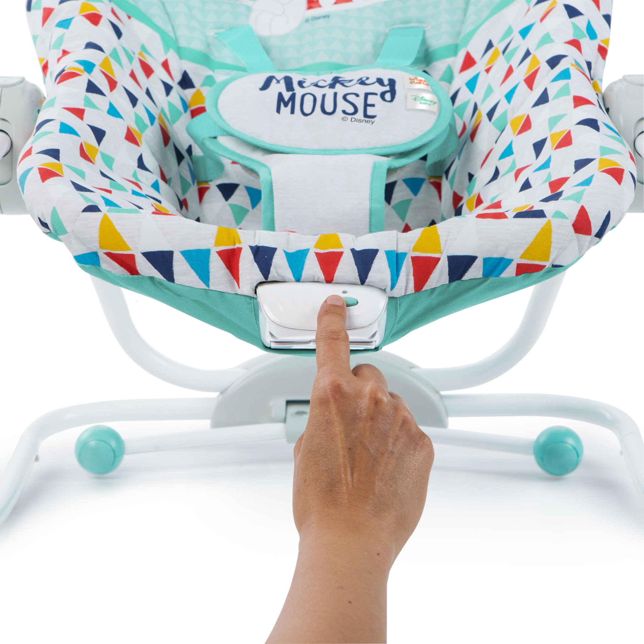 Voir la diapositive 5 : DISNEY Transat bébé évolutif et vibrant Happy Mickey 