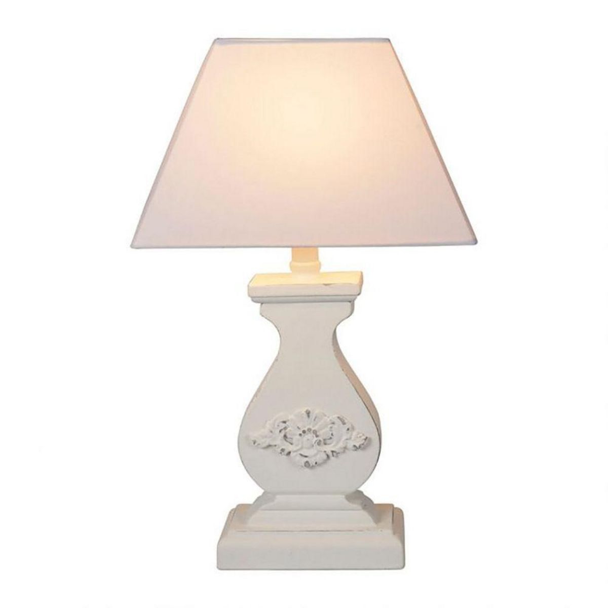 OSTARIA Lampe charme Relief blanc