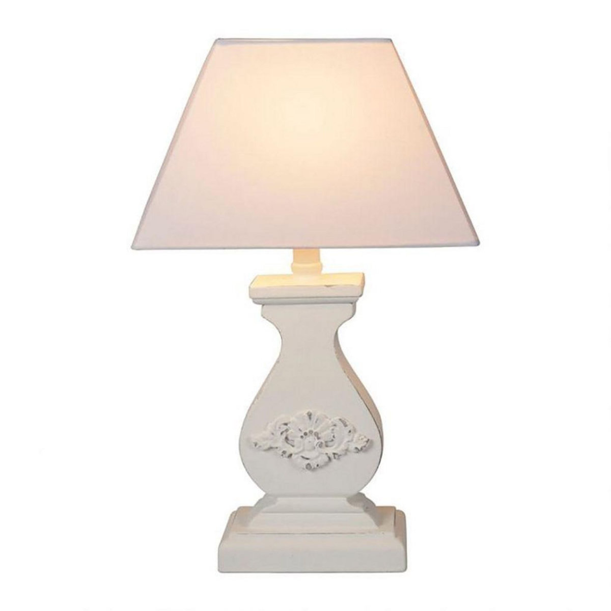 OSTARIA Lampe charme Relief blanc