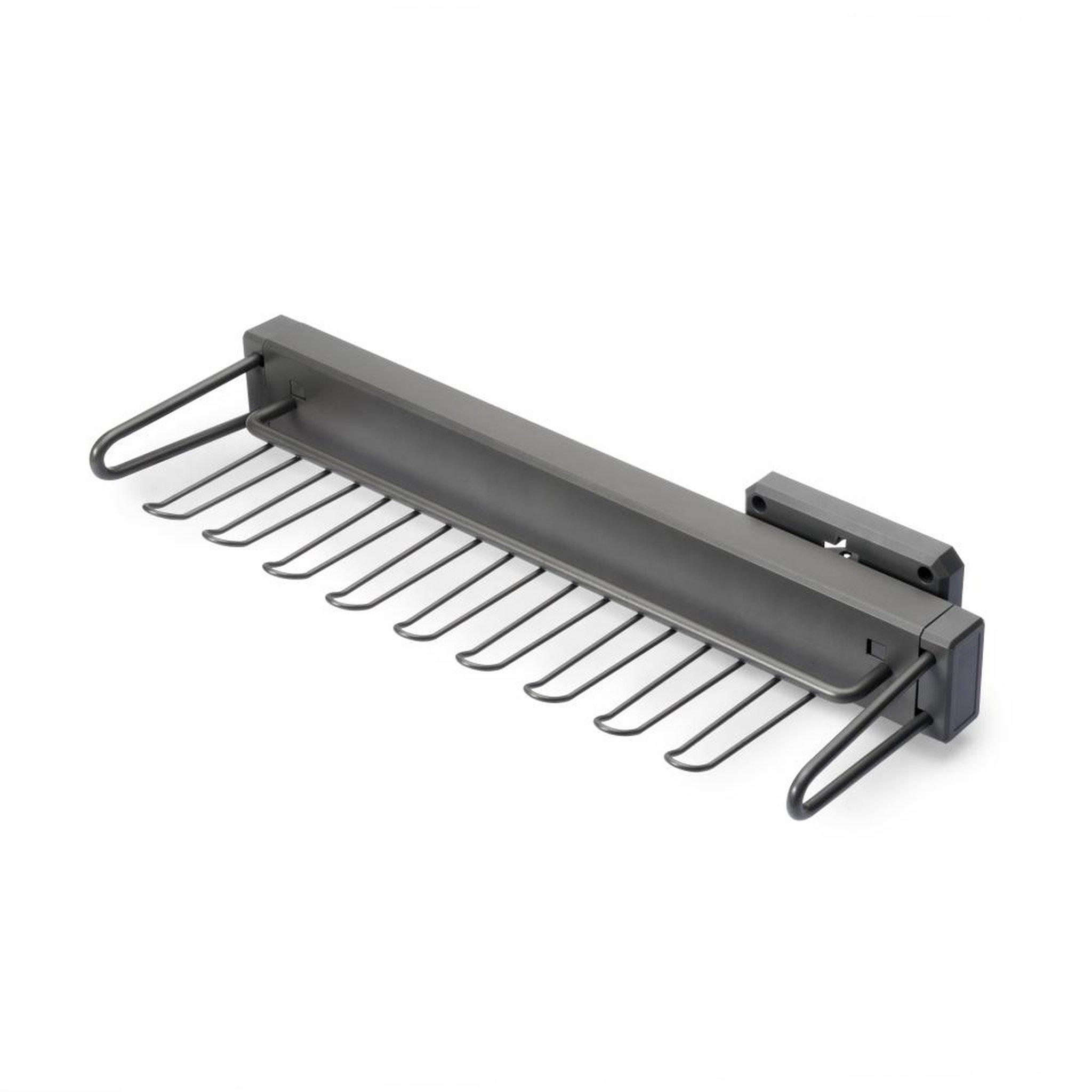 EMUCA SRL Porta cravates latéral extractible Quartz -  Plastique et Aluminium -  Titane