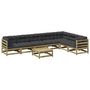 Voir la diapositive 2 : VIDAXL Salon de jardin 8 pcs avec coussins bois de pin impregne
