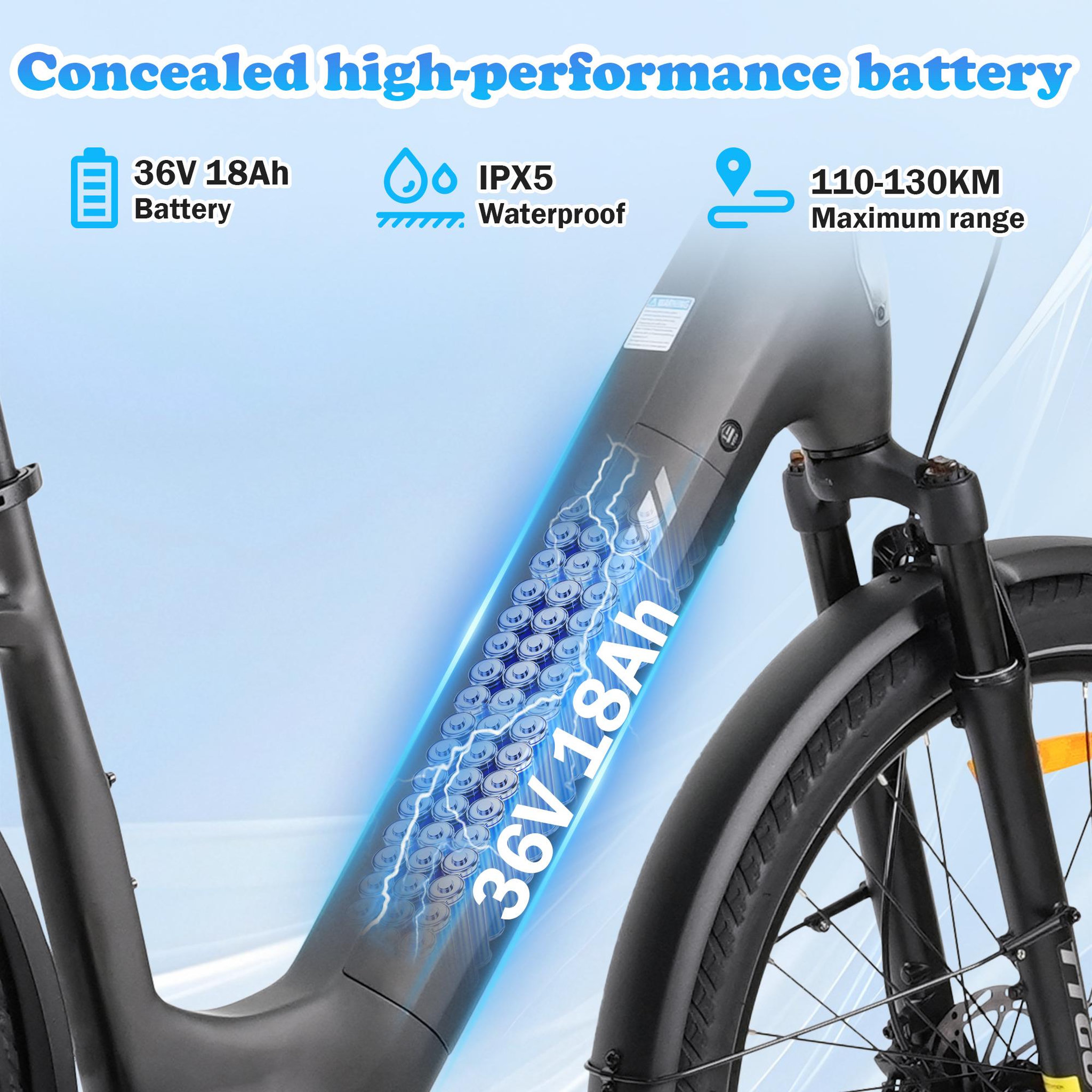 Voir la diapositive 6 : TTGO Vélo électrique TTGO Z5, moteur central 250 W