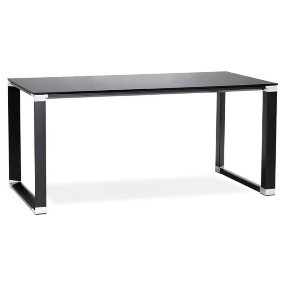 Paris Prix Bureau Design en Verre  Hovik  160cm Noir