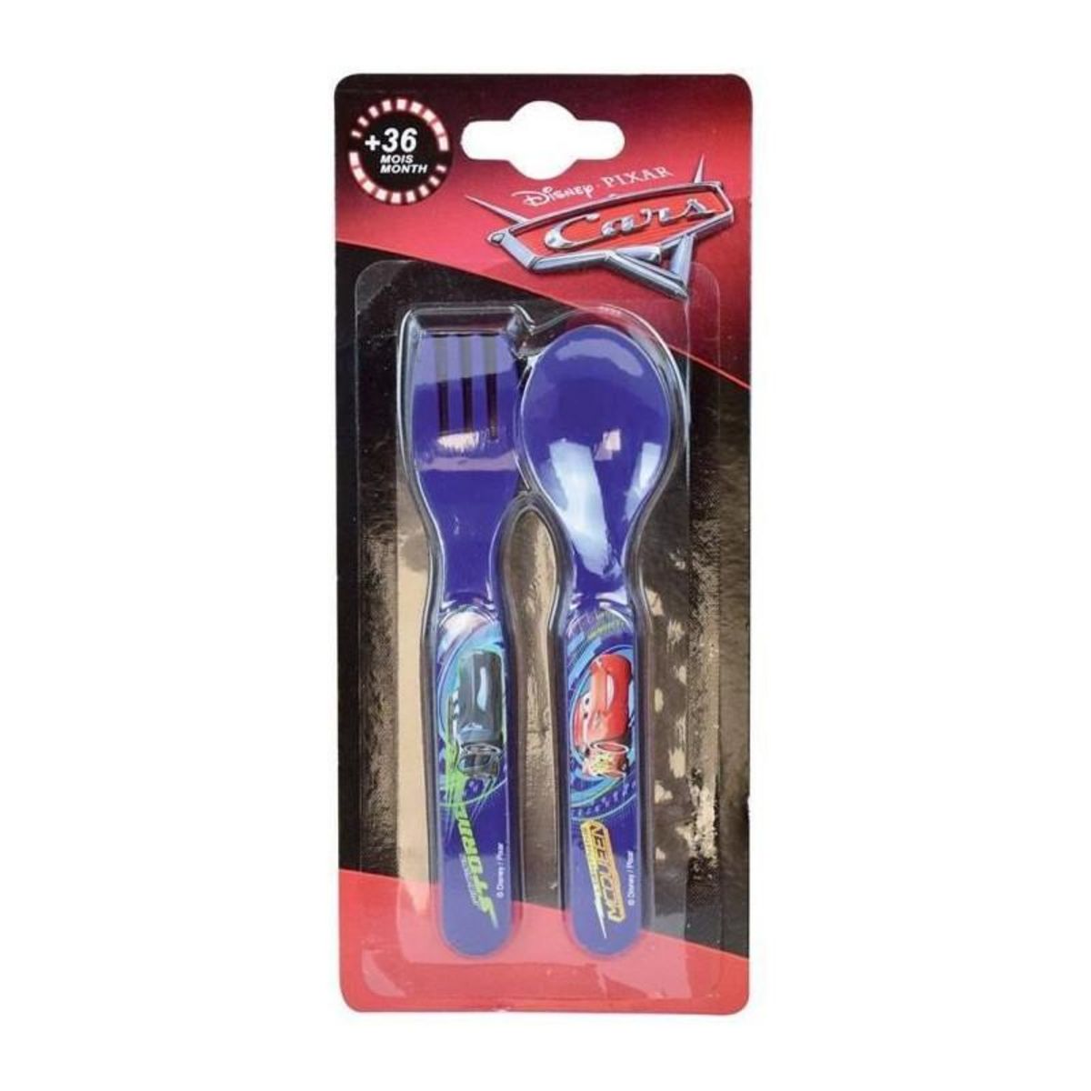 Fun House Lot Vaisselle Disney Cars pour Enfant - FUN HOUSE - 006378 - Verre, Assiette Creuse, Verre avec Paille et 2 Sets de Couverts