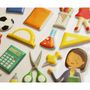 Voir la diapositive 2 : GLOBAL GIFT Scène à décorer pour enfants - À l'école ! - Stickers Puffies