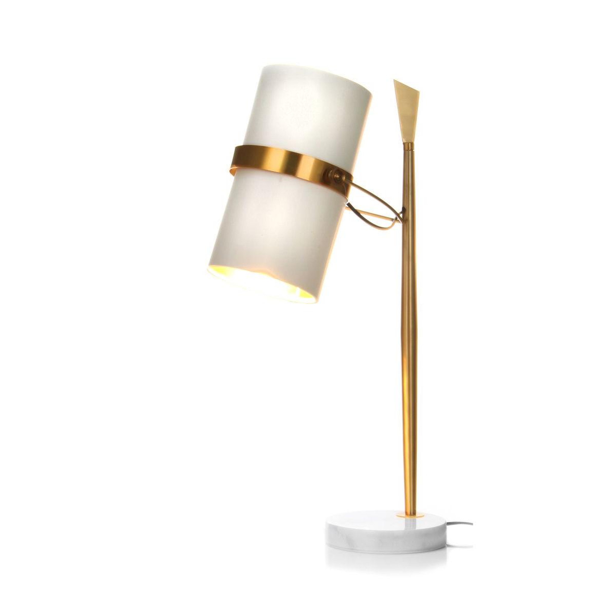 Voir la diapositive 4 : Paris Prix Lampe à poser design  novum  69cm blanc & or