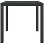 Voir la diapositive 2 : VIDAXL Table de jardin Noir 80 x 80 x 74 cm Aluminium et WPC
