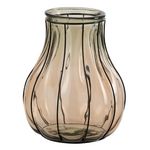 Paris Prix Vase Design en Verre  Fusion  30cm Taupe
