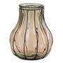 Voir la diapositive 1 : Paris Prix Vase Design en Verre  Fusion  30cm Taupe
